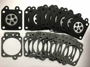 ☆１０セット ダイヤフラム 2枚 / メタル ガスケット / 草刈機 刈払機 チェーンソー / ワルボロ Walbro 互換 社外品 新品