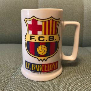 【1円から】fcバルセロナ　バルサ　マグカップ コップ　カンプノウ　現地購入　BARCELONA ラリーガ　レアル