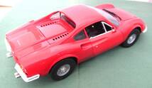 ミニカー1/18　フェラーリ　Dino　246GT　赤　anson　元箱付き_画像4