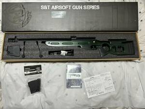 【1円出品】美品　未使用に近い S&T製SV-98 エアーコッキングライフル リアルウッド サバゲー/エアガン/電動ガン/スナイパー/ロシア郡