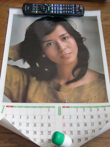  Minami Saori poster calendar 1978 year CBS Sony * calendar. 1 sheets 