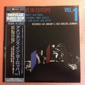 美品 LP 国内盤 帯付 V.A. アメリカンズ イン ヨーロッパ Vol.1 Americans In Europe Vol.1 Kenny Clarke Idrees Sulieman Bud Powell