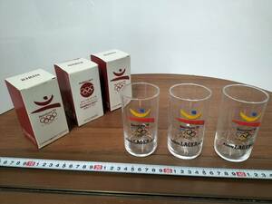 Коллекция Showa Retro Antique Glass Cop Kirin Beer Barcelona Olympics 3