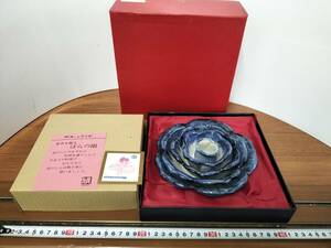 コレクション　昭和　レトロ　アンティーク　陶器　料理皿　薔薇　花びら型　飾り　重ね皿　未使用
