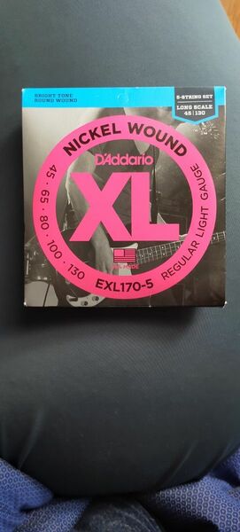 ダダリオ 5弦ベース用 未開封 EXL170-5 レギュラーライトゲージ D` Addario ロングスケール 130-045