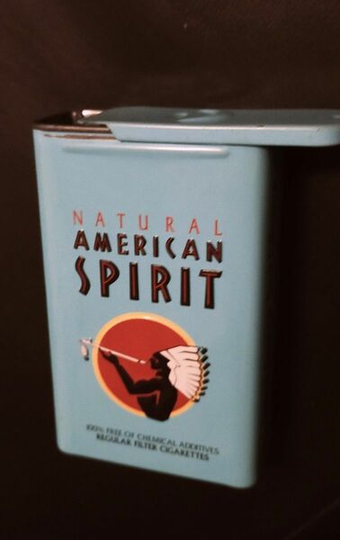 レア限定 初期型 lスライド式 英語ロゴのみ表記 アメスピ缶 American Spirit アメスピ タバコケース