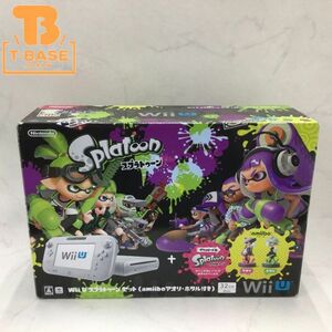 1円〜 動作確認済み 初期化済 ソフトDL不可 Nintendo Wii U スプラトゥーン セット amiibo アオリ・ホタル付 32GB