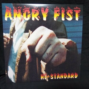 Hi-STANDARD 「ANGRY FIST」LPレコード インサート付・限定盤・1997年 POD-009　パンク