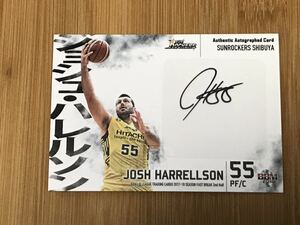 [ジョシュ ハレルソン] bbm 2018 b league 70枚限定 直筆サインカード 佐賀バルーナーズ サンロッカーズ渋谷 b リーグ (2024 1st half 無し