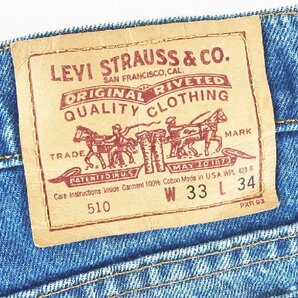 リーバイス 510 LEVI'S デニム インディゴ W33 L34 MI-1の画像3