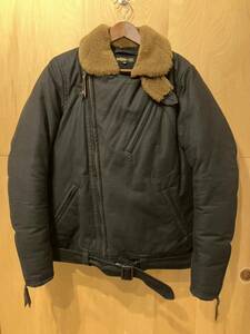 WESTRIDE CLIF CYCLE DOWN JACKET JKT ウエストライド 40 ブラック 中古 カスタム有 襟ボタンスナップ後付け