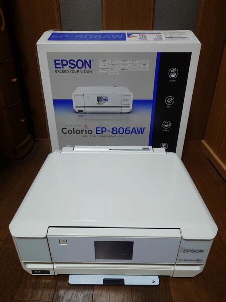 EPSON プリンター EP-806AW インクジェット複合機 カラリオ 美品