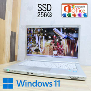 ★中古PC 高性能4世代i5！M.2 SSD256GB★CF-LX3E Core i5-4300U Webカメラ Win11 MS Office2019 Home&Business 中古品 ノートPC★P65877