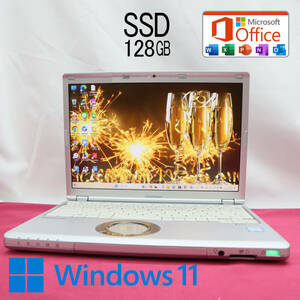 ★中古PC 高性能7世代i3！M.2 SSD128GB★CF-SZ6 Core i3-7100U Webカメラ Win11 MS Office 中古品 ノートPC★P64203