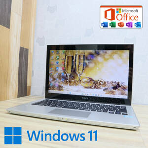 ★美品 高性能3世代i5！500GB★SVT1313AJD Core i5-3337U Webカメラ Win11 MS Office 中古品 ノートPC★P65839