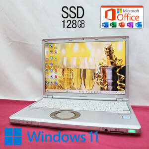 ★美品 高性能7世代i3！M.2 SSD128GB★CF-SZ6 Core i3-7100U Webカメラ Win11 MS Office 中古品 ノートPC★P64039