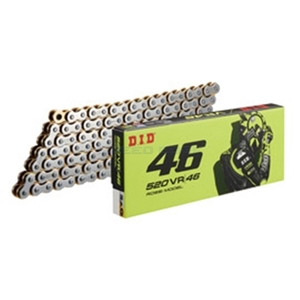 在庫あり DID 520VR46 110L SILVER＆GOLD/カシメ(ZB) シールチェーン