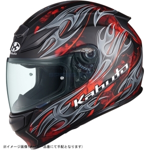 SHUMA FLAME XLサイズ（61-62cm） フラットブラックレッド