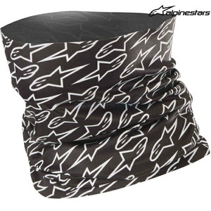 alpinestars (アルパインスターズ) NECK TUBE ブラック/ホワイト O/S ASTARS (Ａスターズ) ネックチューブ 1697210101