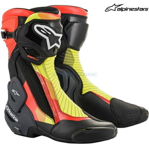 在庫あり アルパインスターズ ブーツ 2221019 SMX PLUS v2 BOOT BLACK RED FLUO YELLOW FLUO(1351) サイズ:41/26.0cm