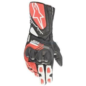 在庫あり アルパインスターズ グローブ 3558321 SP-8 v3 LEATHER GLOVE BLACK WHITE BRIGHT RED(1304) サイズ:XL