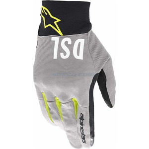 在庫あり アルパインスターズ グローブ 3567421 AS-DSL SHOTARO GLOVE LIGHT GRAY YELLOW FLUO(925) サイズ:XL