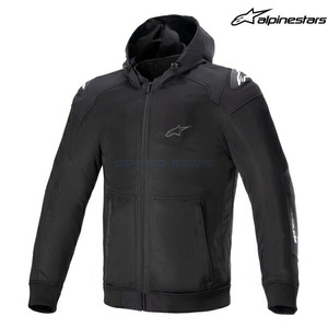 在庫あり アルパインスターズ ジャケット 4200623 SEKTOR MESH v2 HOODIE ASIA BLACK LIGHT GRAY(1092) サイズ:M