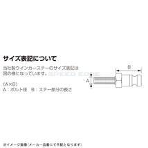 在庫あり KITACO キタコ 512-0101030 ウインカーステー ブラック/10×30_画像2