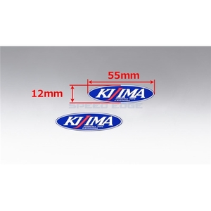在庫あり KIJIMA キジマ 305-6560 ステッカー KIJIMA 楕円型 S 2枚 55×12mm
