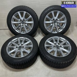 アテンザ MAZDA6 等 マツダ 純正 7.5-17+50 5H114.3 ダンロップ WM02ｘ2/WM01ｘ2 225/55R17 17インチ スタッドレス 4本セット 009k