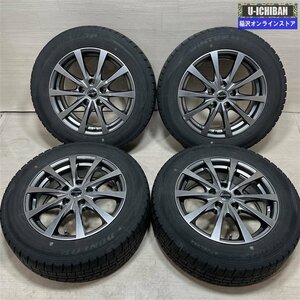 90系 ノア RP6～8 ステップワゴン 等 エクシーダ 6.5-16+38 5H114.3 ダンロップ WM02 205/60R16 16インチ スタッドレス 4本セット 009k