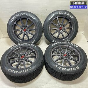 T33 エクストレイル GN系 アウトランダー 等 RMPレーシング 7.5-18+40 5H114.3 GRIPMAX 235/60R18 18インチ スタッドレス 4本セット 009k