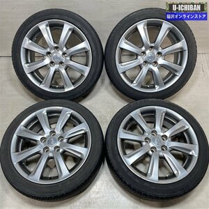 200系クラウン純正 8-18+45 5H114.3 トーヨー SD-7 225/45R18 18インチ 4本セット 009k