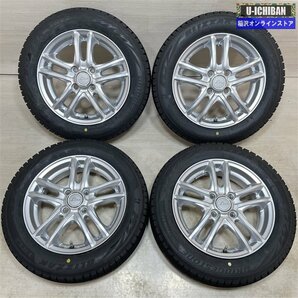 軽自動車 タント ワゴンＲ Ｎ-BOX 等 LINZ 4.5-14+45 4H100 2023年製 ブリヂストン VRX2 155/65R14 14インチ スタッドレス 4本セット 009の画像1