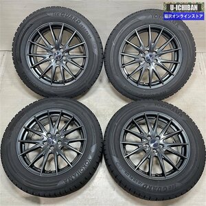 SJ系フォレスター BR系アウトバック 5H100車等 VELVASPORT 7-17+53 5H100 ヨコハマ IG50+ 225/60R17 17インチ スタッドレス 4本セット 009k