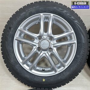 軽自動車 タント ワゴンＲ Ｎ-BOX 等 LINZ 4.5-14+45 4H100 2023年製 ブリヂストン VRX2 155/65R14 14インチ スタッドレス 4本セット 009の画像2