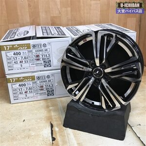 【アウトレット】未使用 レオニスAR 17インチ 7J +47 5H 100 PBMC 4本 レクサスCT 50プリウス カローラツーリング/スポーツ 86 BRZ等 004