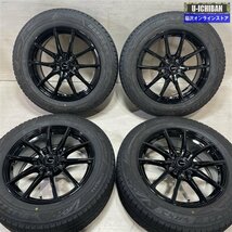 カローラクロス 等 G-SPEED 7-17+38 5H114.3 2022年製 溝あり ブリヂストン VRX3 215/60R17 17インチ スタッドレス 4本セット 009k_画像1