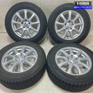 ヴェゼル オデッセイ CX-3 等 DUFACT 6.5-16+53 5H114.3 ダンロップ WM02 215/60R16 16インチ スタッドレス 4本セット 009k