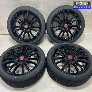 スイフトスポーツ 等 LeyBahn 7-17+48 5H114.3 ダンロップ WM02 195/45R17 17インチ スタッドレス 4本セット 009k