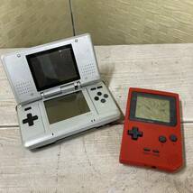 Nintendo DS 本体 NTR-001(JPN) ゲームボーイポケット ニンテンドー ゲームボーイカラーソフト 現状品 動作未確認 ジャンク扱い/021-05_画像1