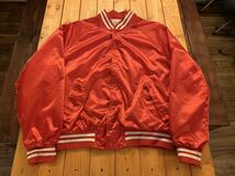 Executiue Class バックプリントナイロンスタジャン L ビンテージ ブルゾン NFL 90s 古着 ラグラン_画像2