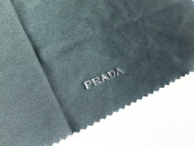 未使用 PRADA プラダ 正規品 セリート メガネ拭き 1枚 黒 ブラック メガネクロス 眼鏡拭き (2)_画像3