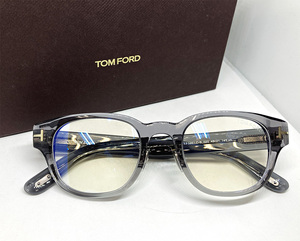 TOM FORD 正規品 ブルーライトカットレンズ付 BLUE BLOCK 眼鏡フレーム 伊達メガネ FT5861-DB-020 クリアグレー トムフォード 