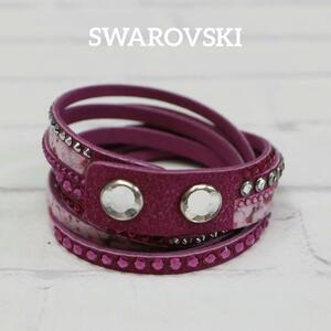 【匿名配送】 SWAROVSKI スワロフスキー ブレスレット ピンク 6