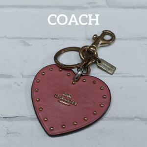 [ anonymity delivery ]COACH Coach key ring key holder Heart pink 