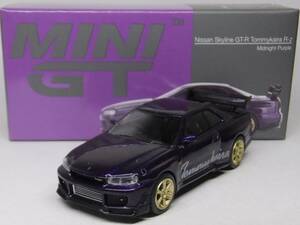 MINI GT★ニッサン スカイライン GT-R (R34) トミーカイラ R-z ミッドナイトパープル MGT00616-R Nissan Skyline R34 Tommykaira 1/64 TSM