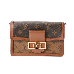 銀蔵 中古 LOUIS VUITTON ルイヴィトン モノグラムリバース ポルトフォイユ ドーフィーヌ M68746 ショルダーバッグ ランクAB