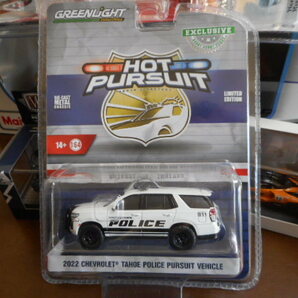 ★★1/64 グリーンライト シボレー タホ ホワイツタウン ポリス 2022 Greenlight Chevrolet Tahoe Police Pursuit Whitestown★★の画像1