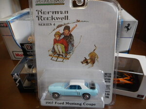 ★★1/64 グリーンライト フォード マスタング 1967 ノーマン・ロックウェル Greenlight Ford Mustang Norman Rockwell スキー仕様★★